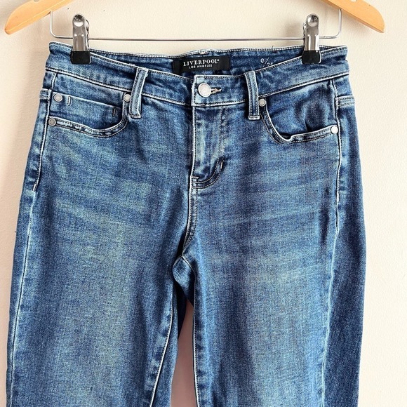 Liverpool Los Angeles The Girlfriend Mid-Rise Skinny Jeans in Vista, Size 0/25 - Picture 3 of 12